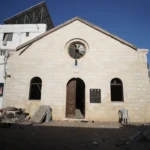 A small chapel in Gaza City offers sanctuary to Palestinians,